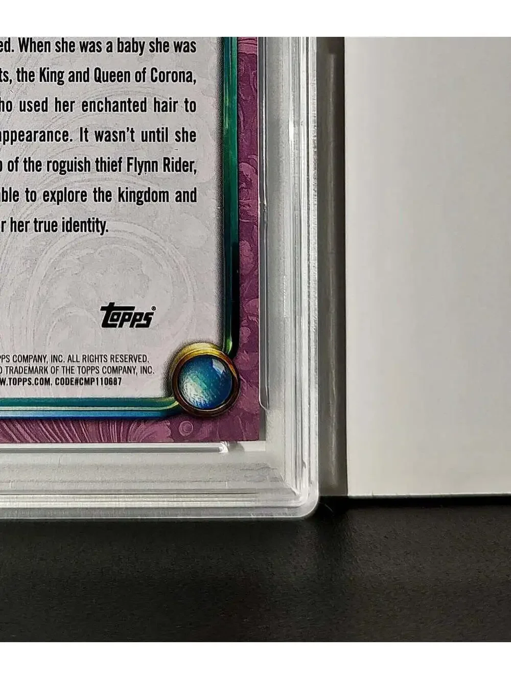 Rapunzel 2025 Topps Disney Cartoon Princess #160 Card Tangled PSA 8
